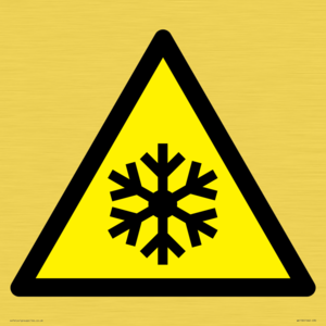 W010 Warning: Low temperature/freezing conditions